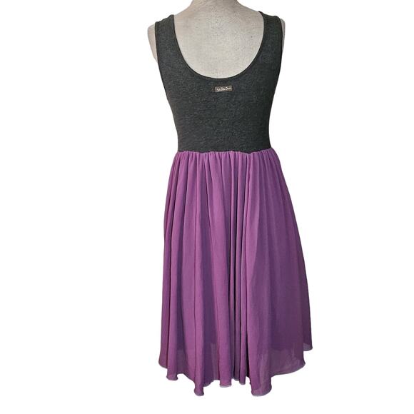 Matilda Jane Grey and Purple Sleeveless Dress Size XS - Picture 2 of 4